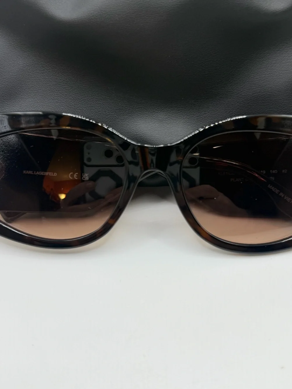 Karl Lagerfeld Black Oversized Square Women's Sunglasses